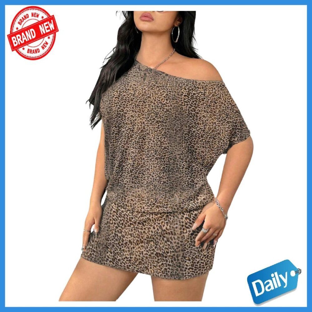 Plus Size Off Shoulder Bodycon Mini Dress for Parties Night Out